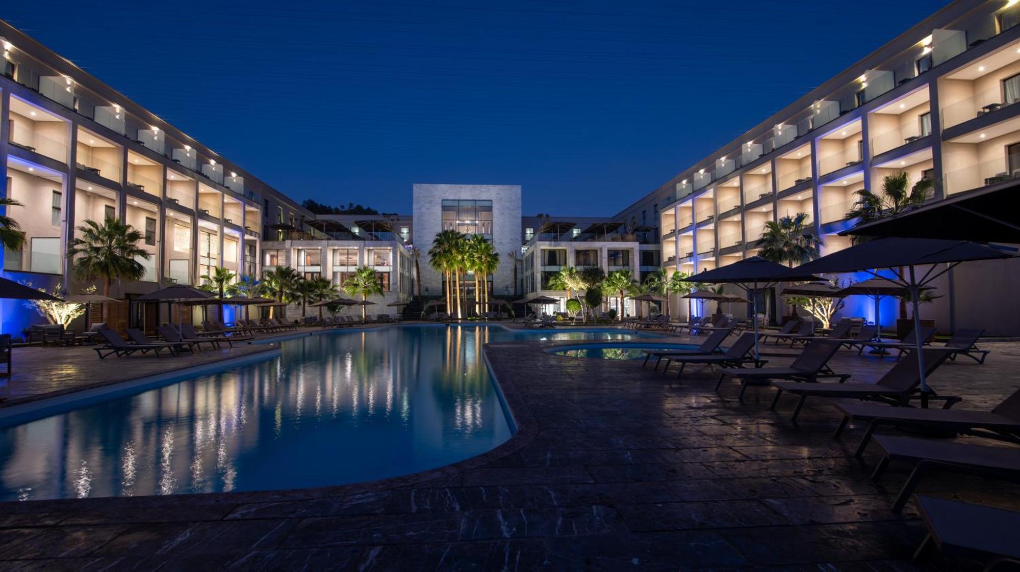 Dominium Palace أغادير المظهر الخارجي الصورة The hotel at night