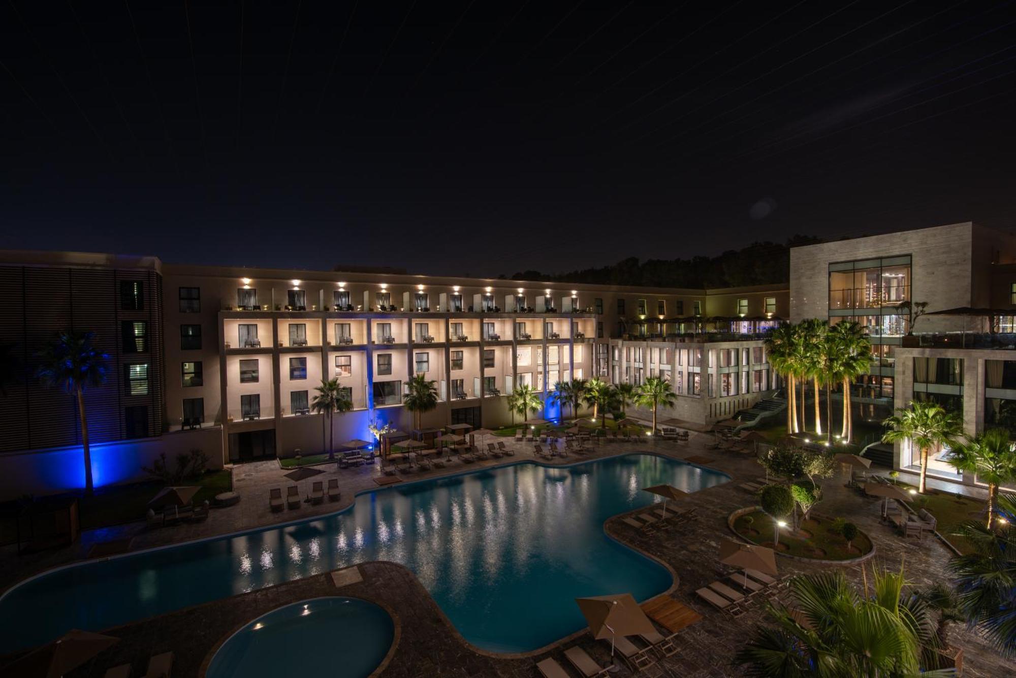 Dominium Palace أغادير المظهر الخارجي الصورة The hotel at night